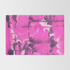 marble tie dye: bright pink Rug Gallery Image 2