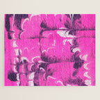 marble tie dye: bright pink Jigsaw Puzzle Gallery Image 1