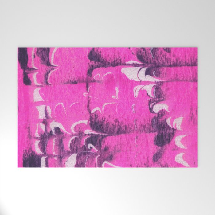 marble tie dye: bright pink Welcome Mat Gallery Image 1