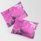 marble tie dye: bright pink Pillow Sham Gallery Image 3