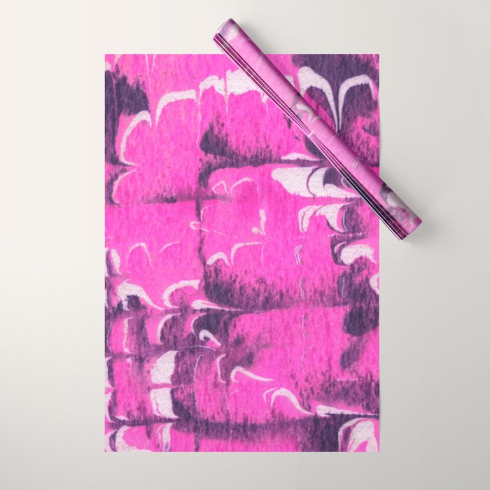 marble tie dye: bright pink Wrapping Paper Gallery Image 1
