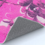 marble tie dye: bright pink Rug Gallery Image 4