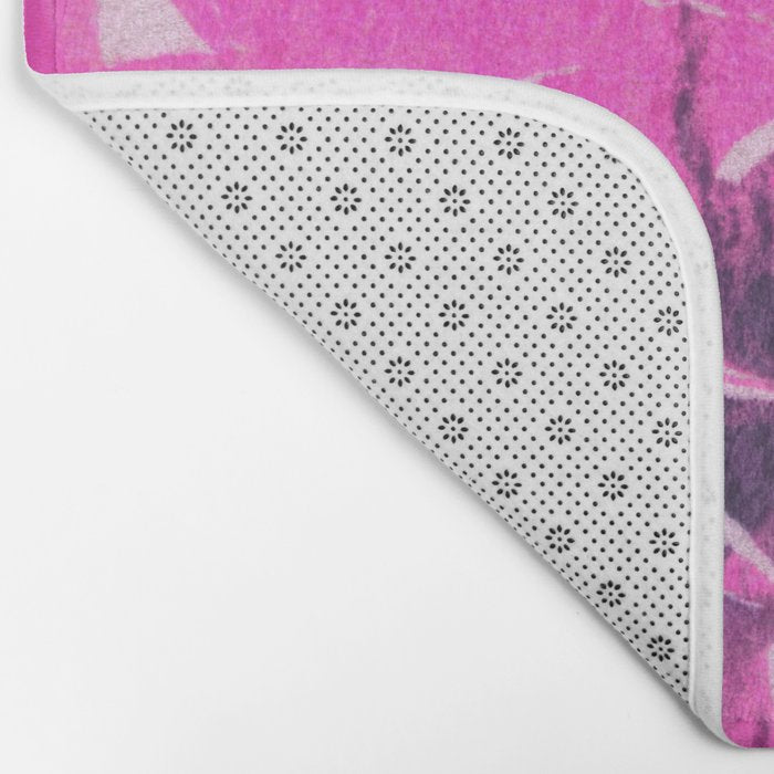 marble tie dye: bright pink Bath Mat Gallery Image 2