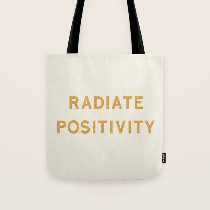 Radiate positivity Tote Bag Gallery Image 1