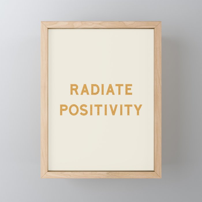 Radiate positivity Mini Art Print Gallery Image 1