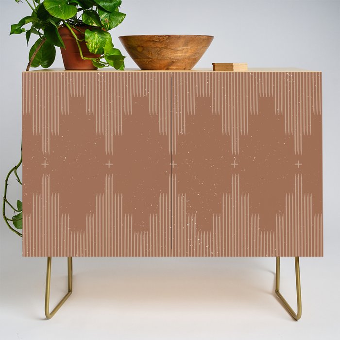 Southwestern Minimalist - Camel Brown Credenza Gallery Image 1