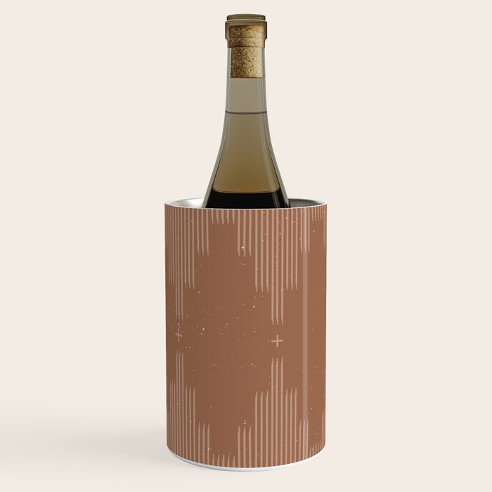 Southwestern Minimalist - Camel Brown Wine Chiller Gallery Image 2