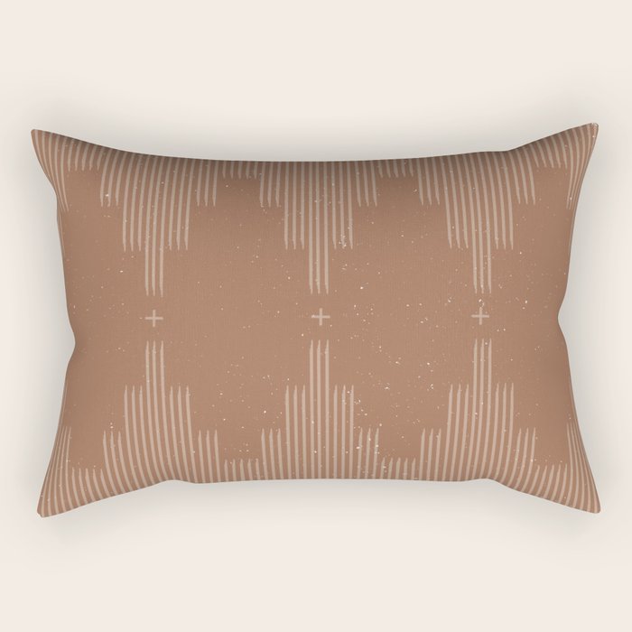 Southwestern Minimalist - Camel Brown Rectangular Pillow Gallery Image 2