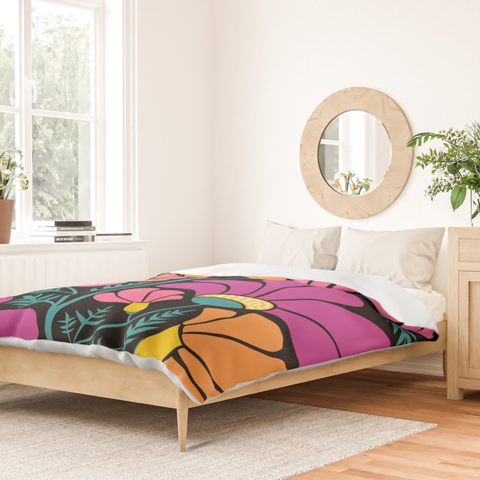 70s Disco Garden Duvet Cover Gallery Image 2