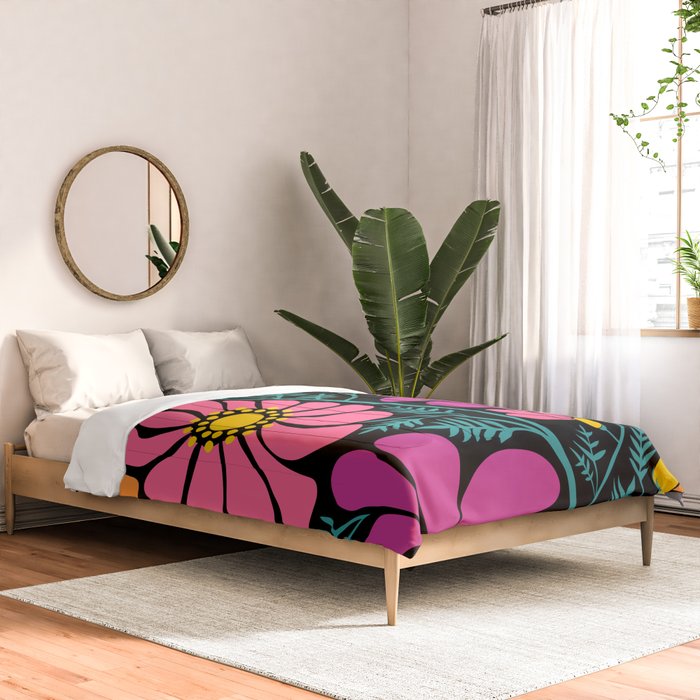 70s Disco Garden Comforter Gallery Image 2