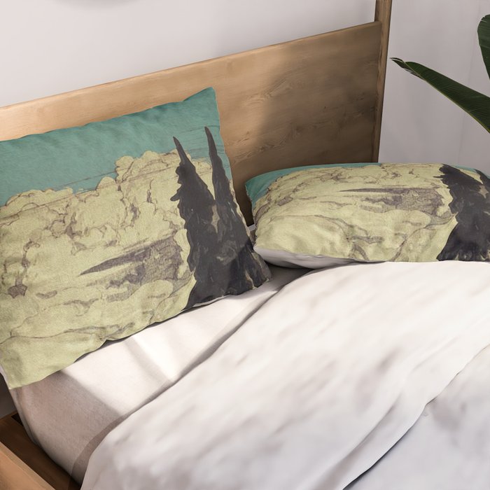 The Pending Storm at Hike Pillow Sham Gallery Image 2