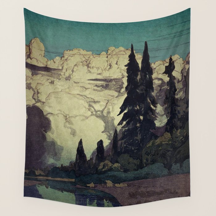 The Pending Storm at Hike Wall Tapestry Gallery Image 1