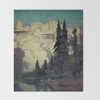 The Pending Storm at Hike Throw Blanket Gallery Image 2