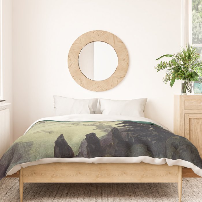 The Pending Storm at Hike Duvet Cover Gallery Image 3