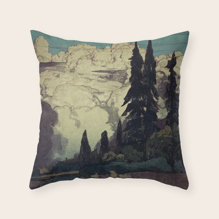 The Pending Storm at Hike Throw Pillow Gallery Image 6