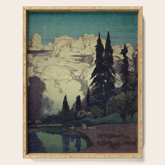 The Pending Storm at Hike Serving Tray Gallery Image 1