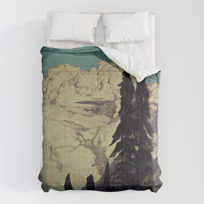 The Pending Storm at Hike Comforter Gallery Image 1