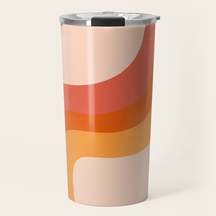 Retro Stripes Travel Mug Gallery Image 1