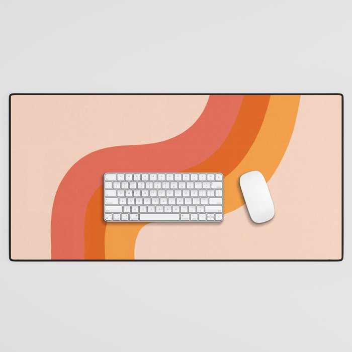 Retro Stripes Desk Mat Gallery Image 1