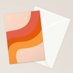 Retro Stripes Stationery Card Gallery Image 2