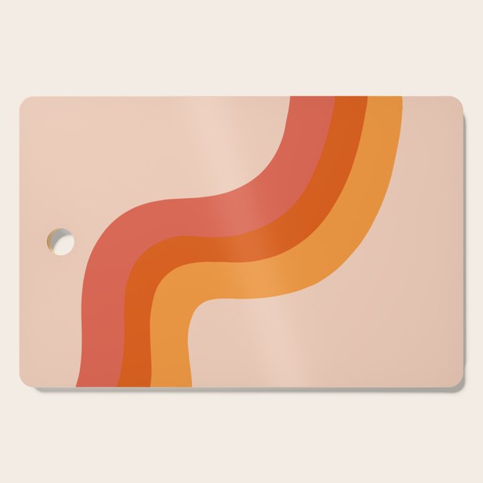 Retro Stripes Cutting Board Gallery Image 1