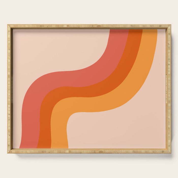 Retro Stripes Serving Tray Gallery Image 1