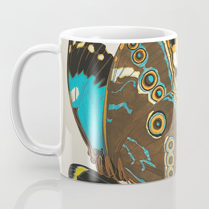 Vintage Butterfly Illustration EA Seguy Papillon Coffee Mug Gallery Image 3