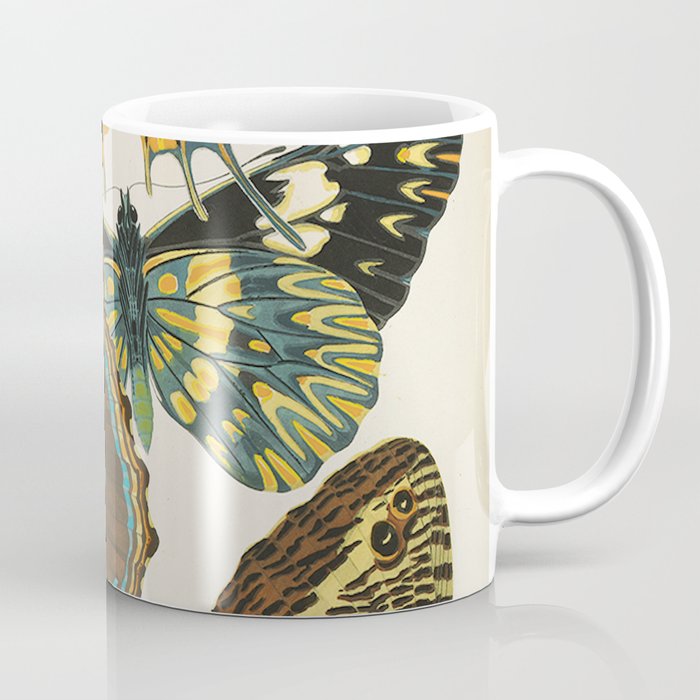 Vintage Butterfly Illustration EA Seguy Papillon Coffee Mug Gallery Image 1