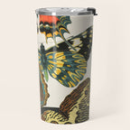 Vintage Butterfly Illustration EA Seguy Papillon Travel Mug Gallery Image 2