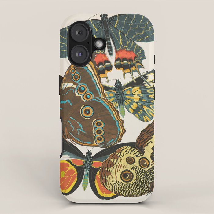 Vintage Butterfly Illustration EA Seguy Papillon iPhone Case Gallery Image 1