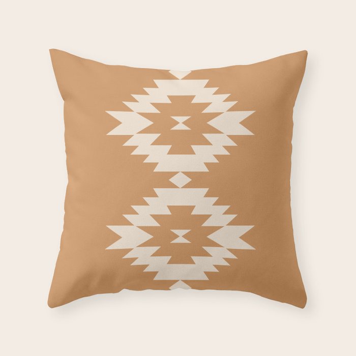 Southwestern Minimalism - Desert Orange Throw Pillow Gallery Image 6
