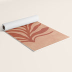 Maximalist wildflower in clay orange Yoga Mat Gallery Image 2