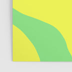 Vivid Abstract Organic Forms Neon Yellow and Green Poster Gallery Image 3