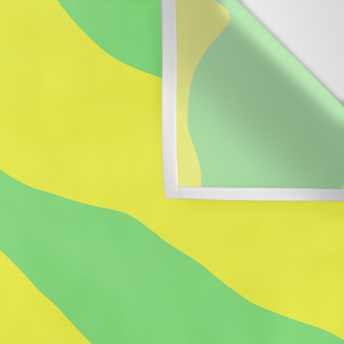 Vivid Abstract Organic Forms Neon Yellow and Green Wall Tapestry Gallery Image 3
