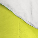 Vivid Abstract Organic Forms Neon Yellow and Green Comforter Gallery Image 4