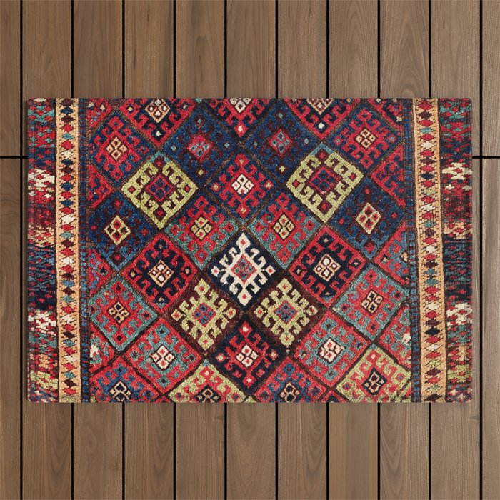 Jaff Kurdish West Persian Bag Print Outdoor Rug Gallery Image 1
