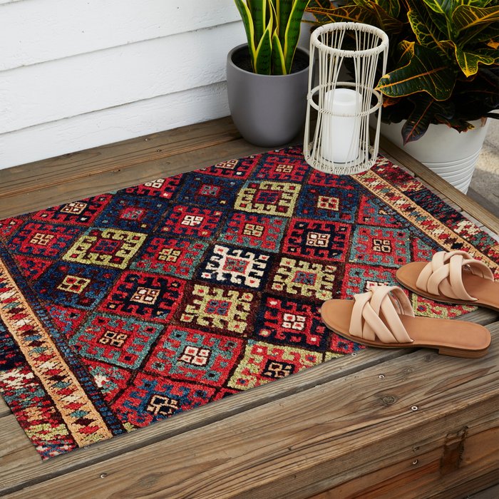 Jaff Kurdish West Persian Bag Print Outdoor Rug Gallery Image 2