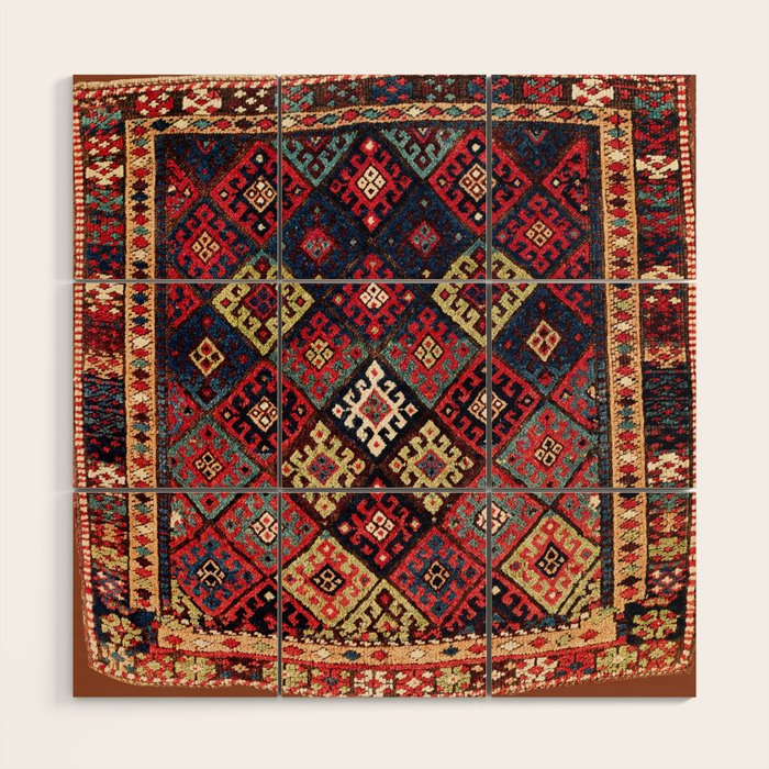 Jaff Kurdish West Persian Bag Print Wood Wall Art Gallery Image 1