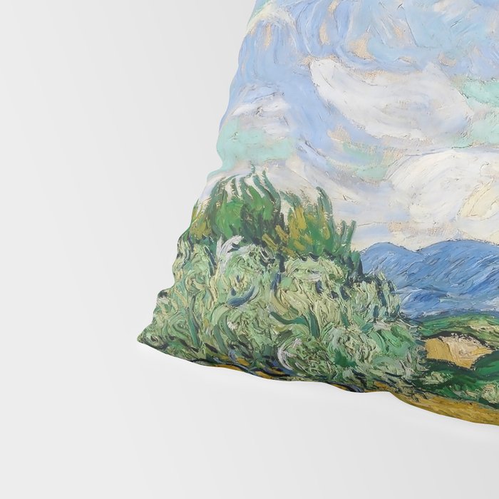 Wheat Field with Cypresses by Vincent van Gogh Pillow Sham Gallery Image 4