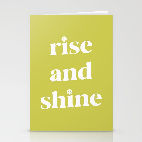 Rise And Shine Lime Stationery Card Gallery Image 1