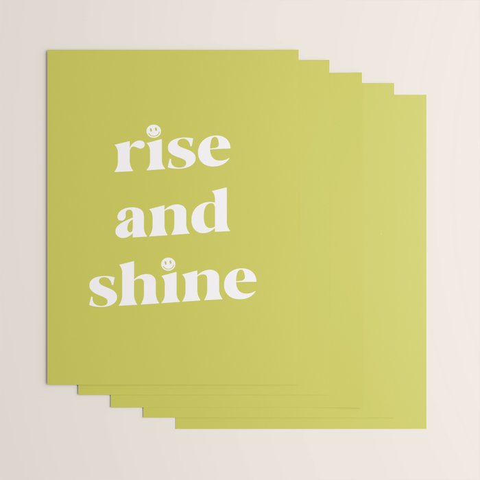 Rise And Shine Lime Wrapping Paper Gallery Image 3