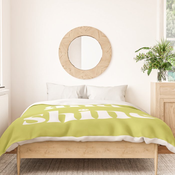 Rise And Shine Lime Duvet Cover Gallery Image 3