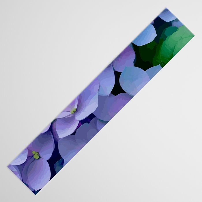 Pink and Blue Hydrangea Flower Color Variations Table Runner Gallery Image 3