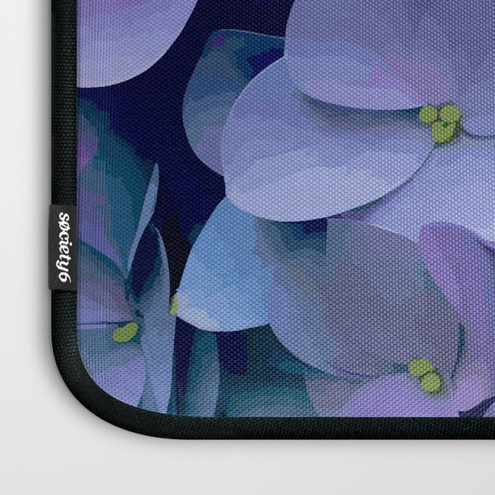 Pink and Blue Hydrangea Flower Color Variations Laptop Sleeve Gallery Image 3
