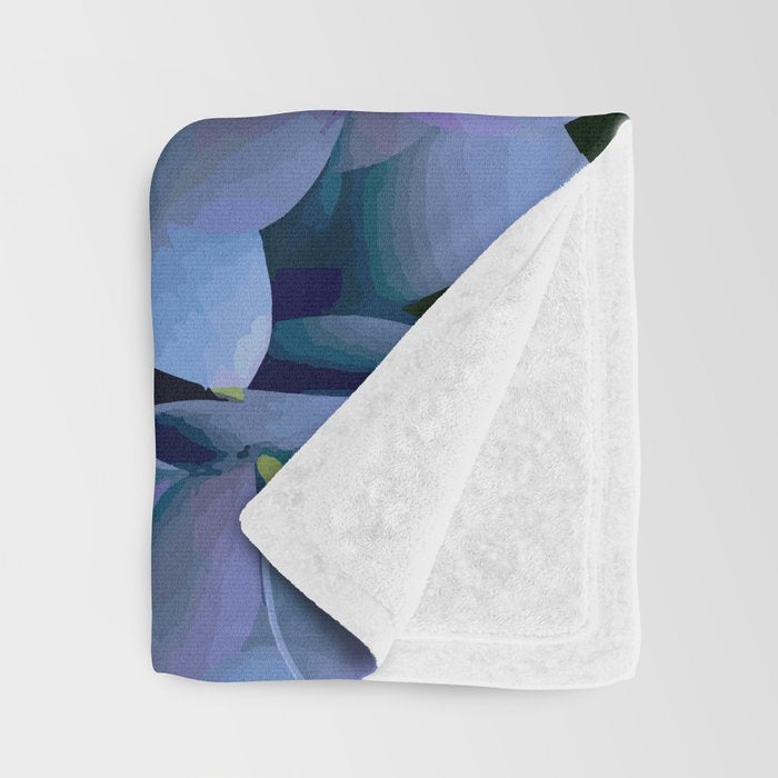 Pink and Blue Hydrangea Flower Color Variations Throw Blanket Gallery Image 3