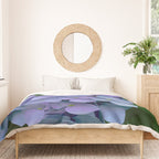 Pink and Blue Hydrangea Flower Color Variations Duvet Cover Gallery Image 3