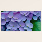 Pink and Blue Hydrangea Flower Color Variations Desk Mat Gallery Image 3