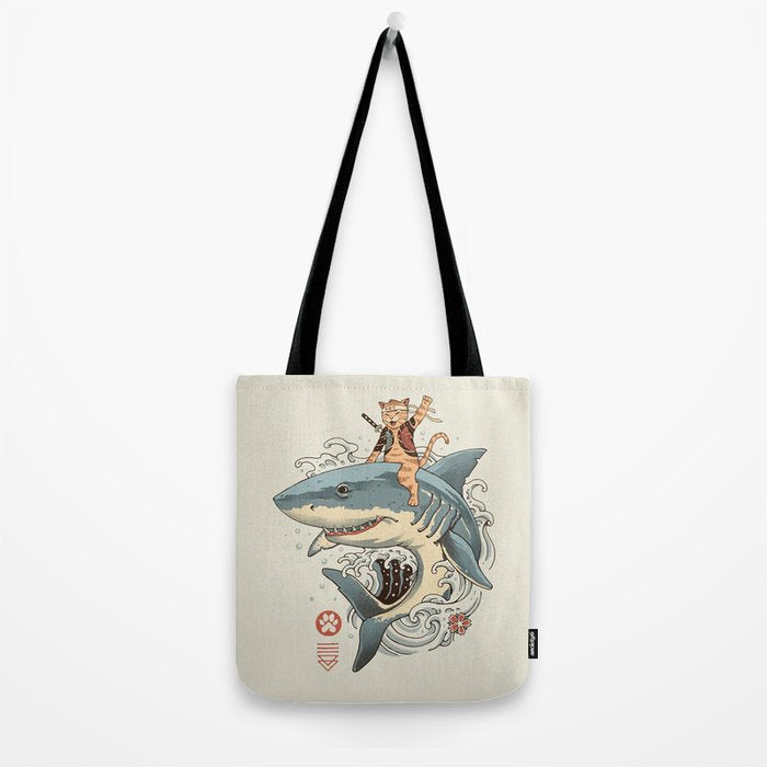 Cat Shark Tote Bag Gallery Image 2