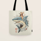 Cat Shark Tote Bag Gallery Image 1