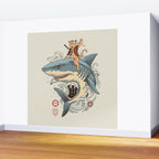 Cat Shark Wall Mural Gallery Image 2